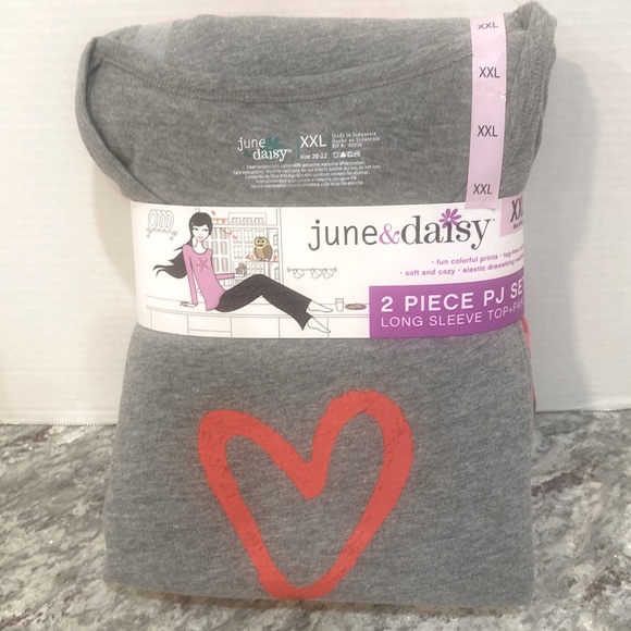 june & daisy Other - Pajama Set NWT JUNE & DAISY 2 Piece Long Sleeve Top & Pants  SIZE XXL. (20-22)